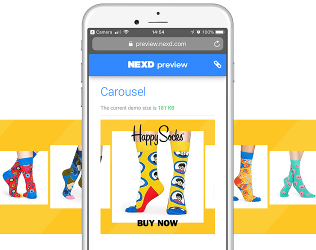 nexd carousel ads example multi product